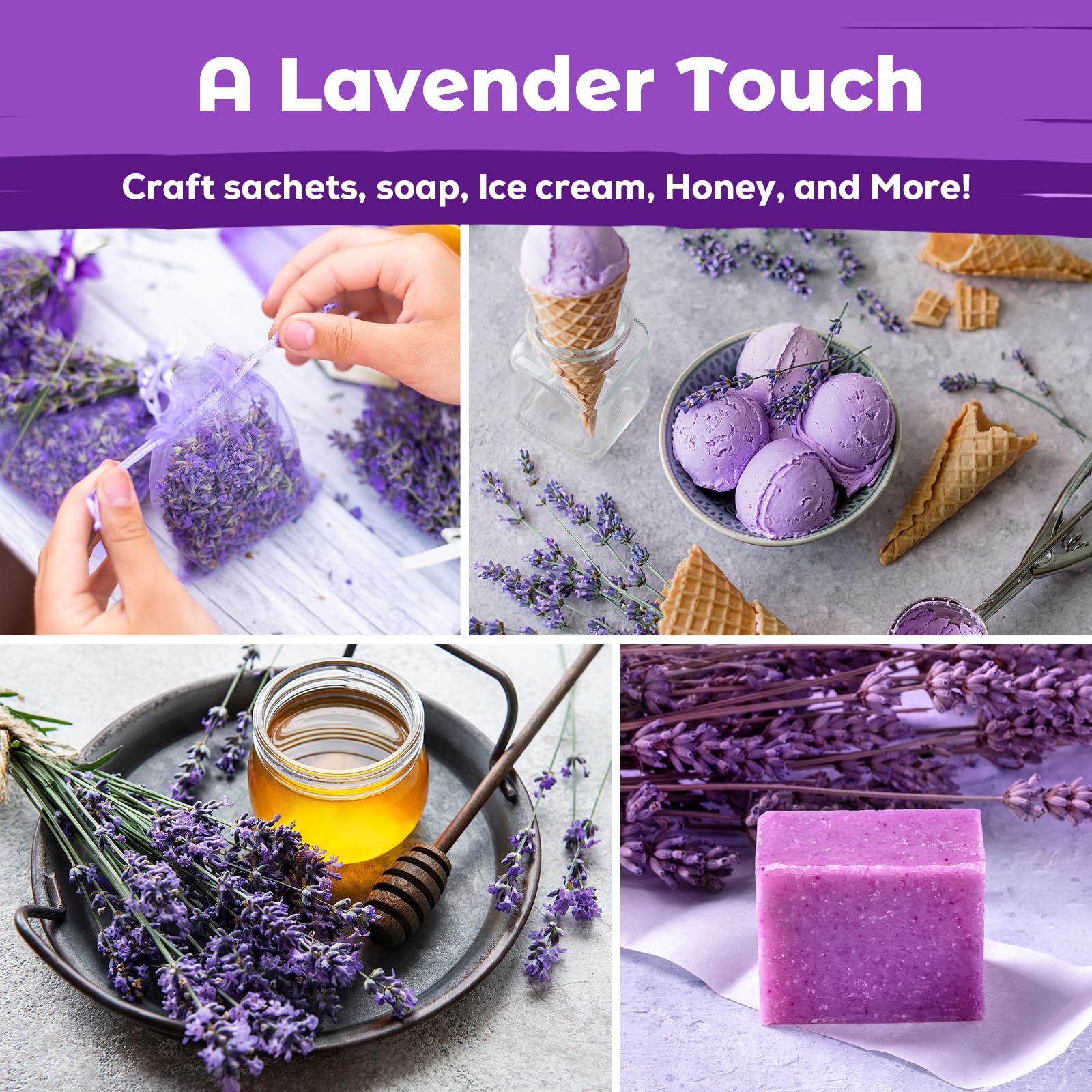 Fruivity Lavender Seeds packet with gardening tools