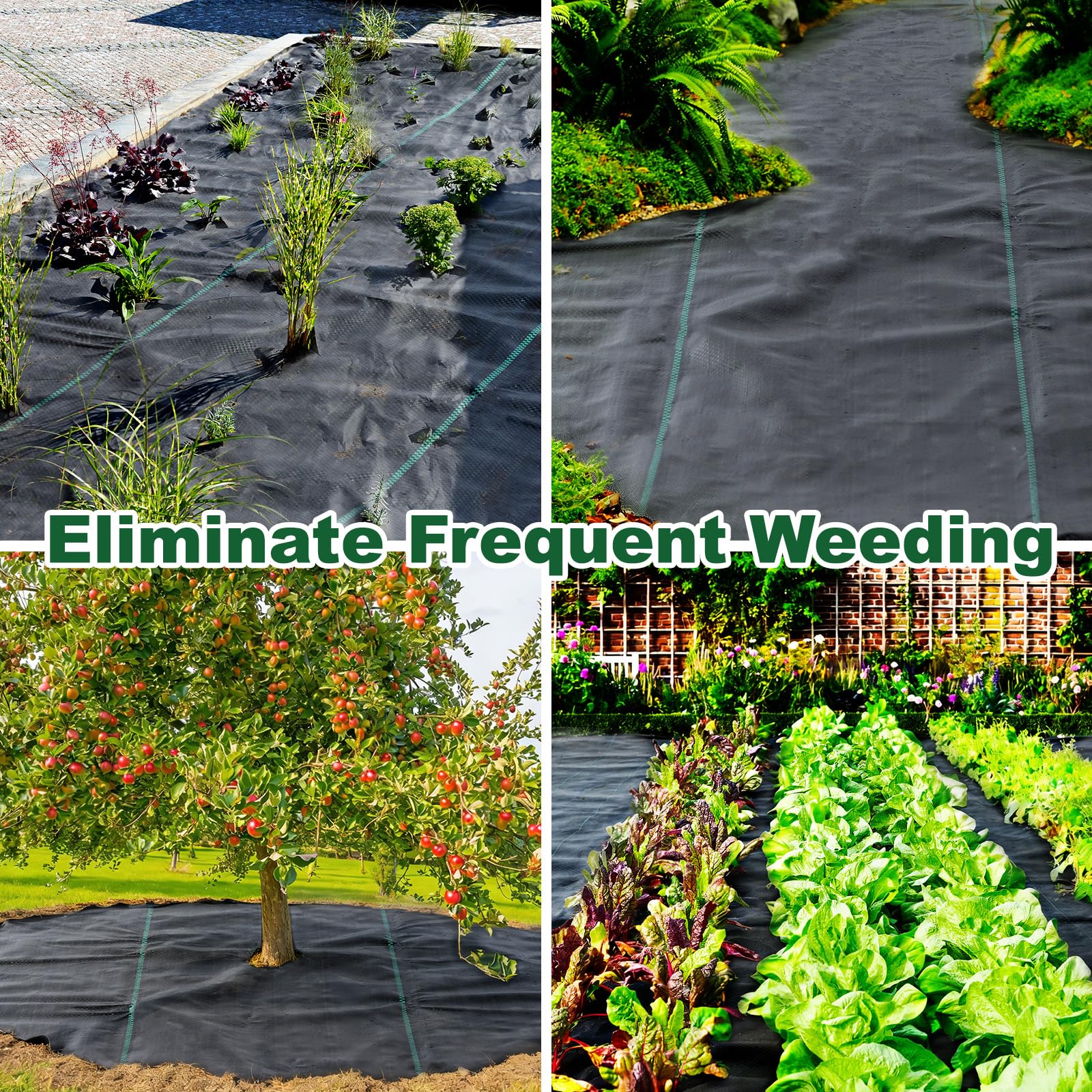 FrutPunch weed barrier fabric showing durability and thickness