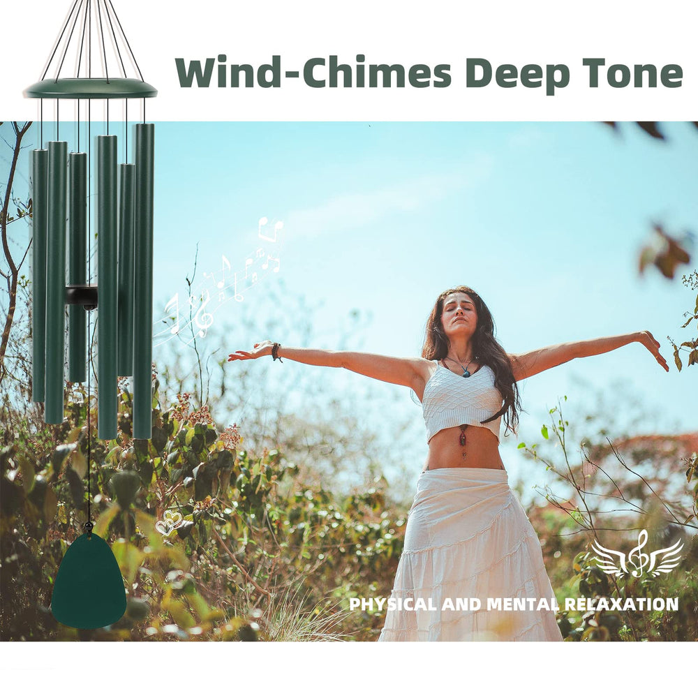 FSVGYY wind chime hanging outdoors in a garden