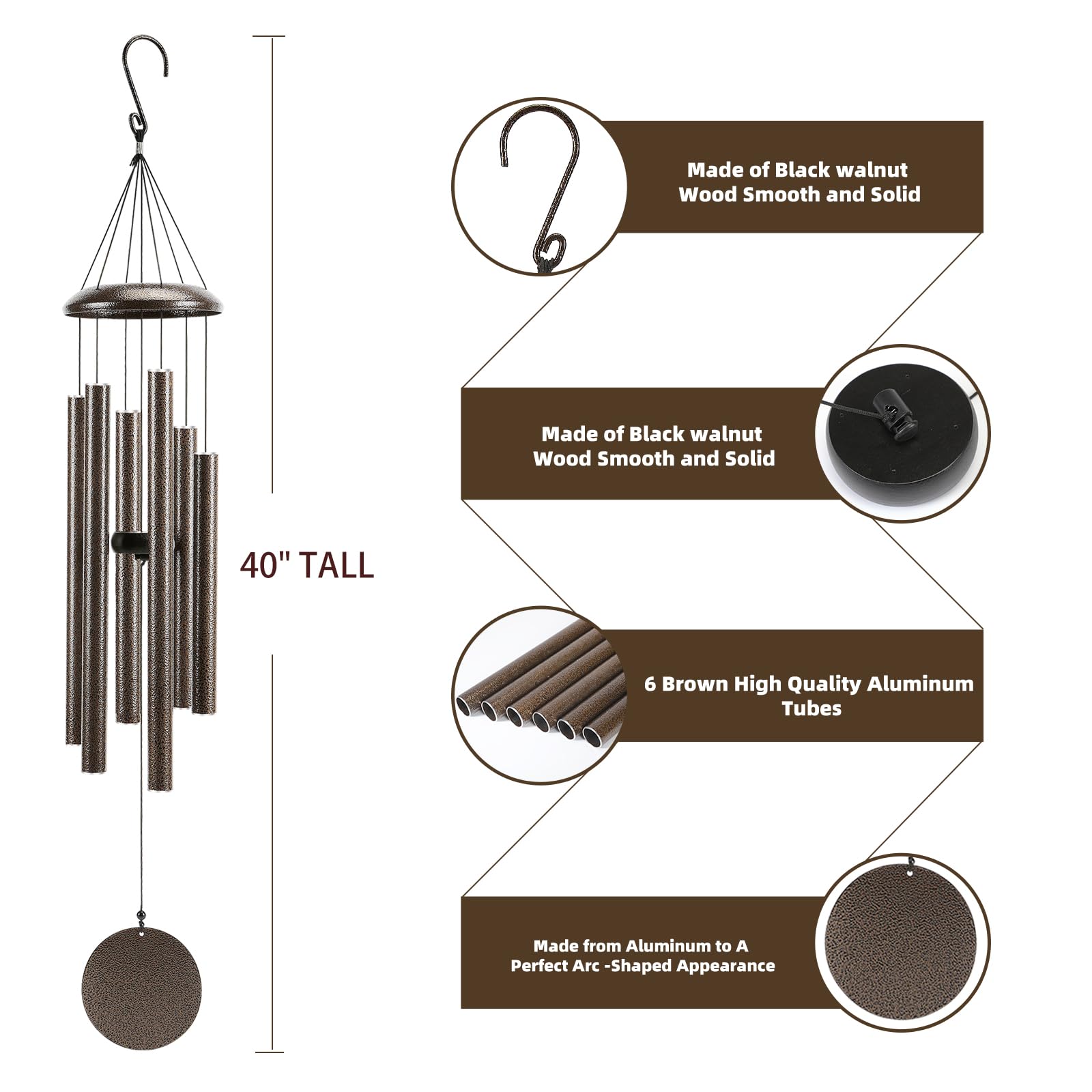 FSVGYY wind chime with a modern minimalist design