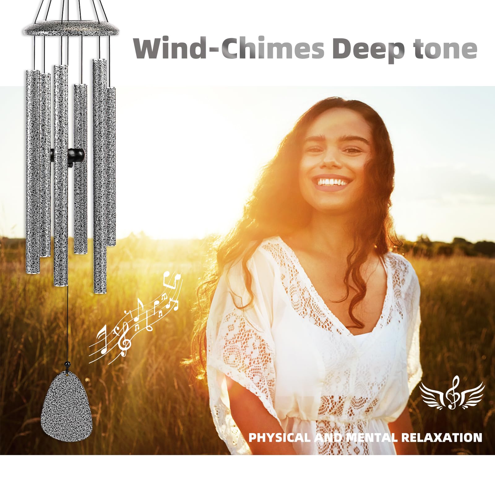 FSVGYY Wind Chimes hanging in outdoor garden