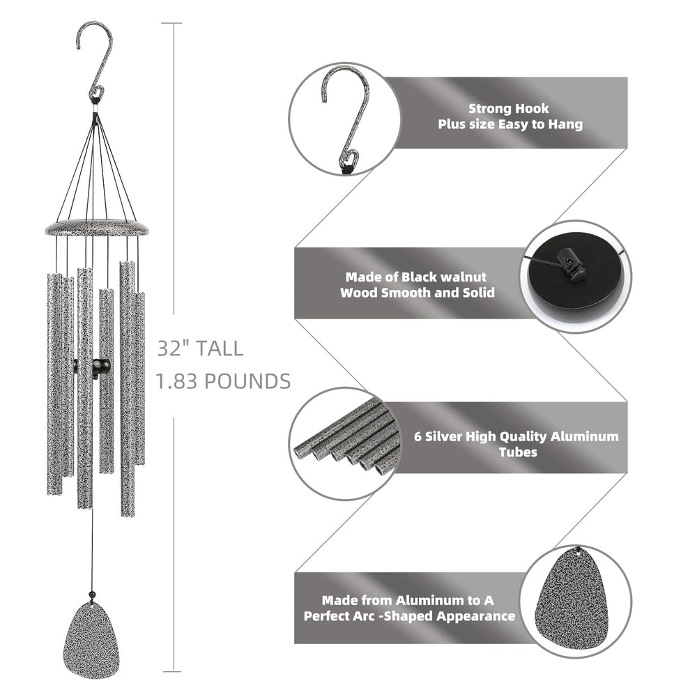 FSVGYY Wind Chimes packaging with greeting card