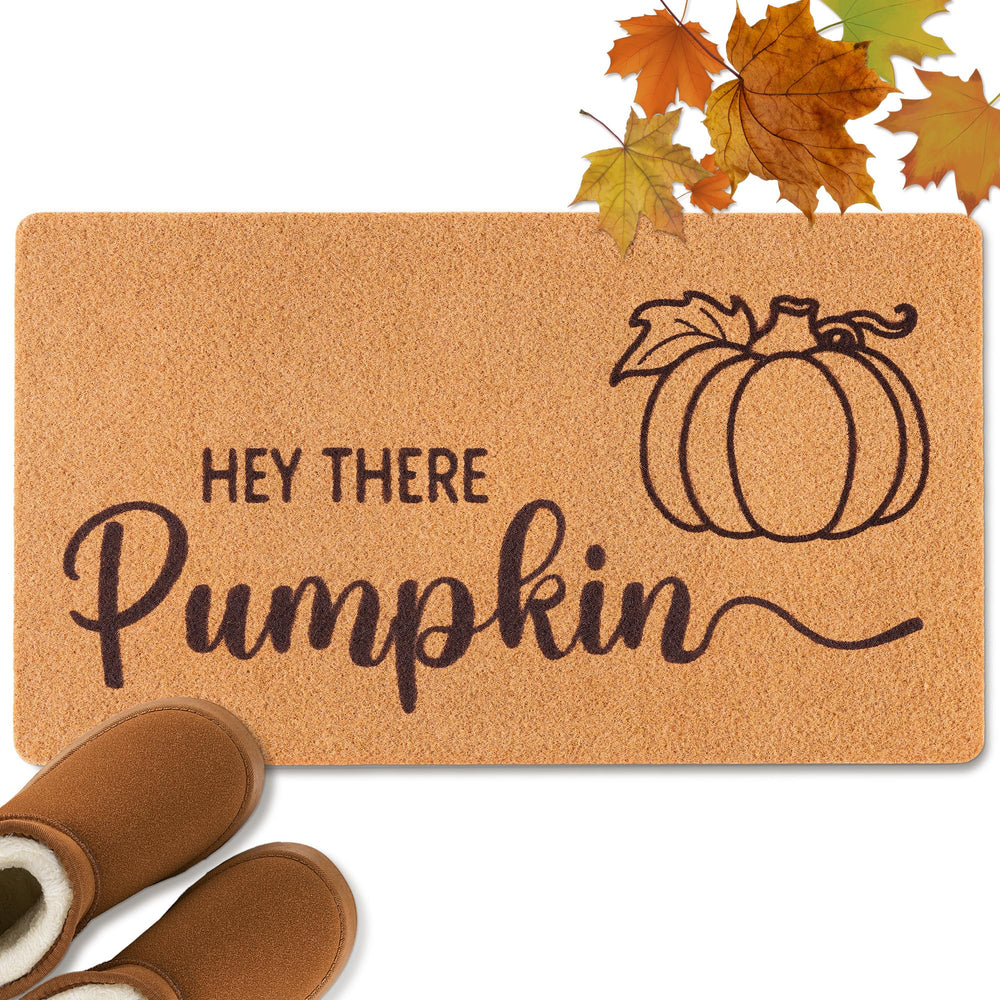 Fttoyoly Fall Doormat with autumn leaves