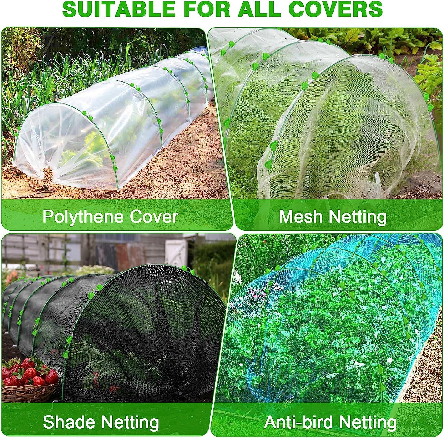 FuBegi adjustable garden hoops in garden