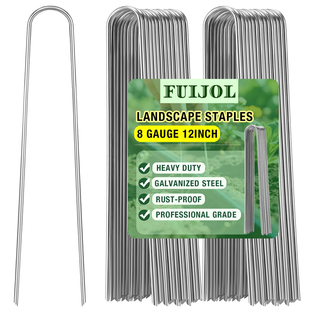 FUIJOL 12 Inch Landscape Staples pack front view