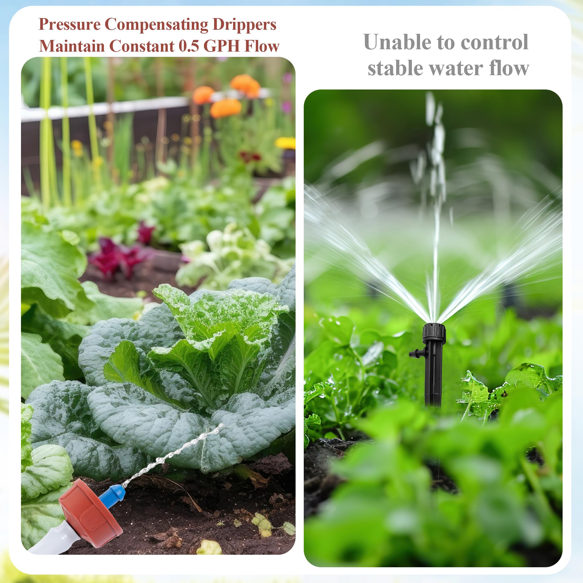 FULAIERGD drippers in a garden setting