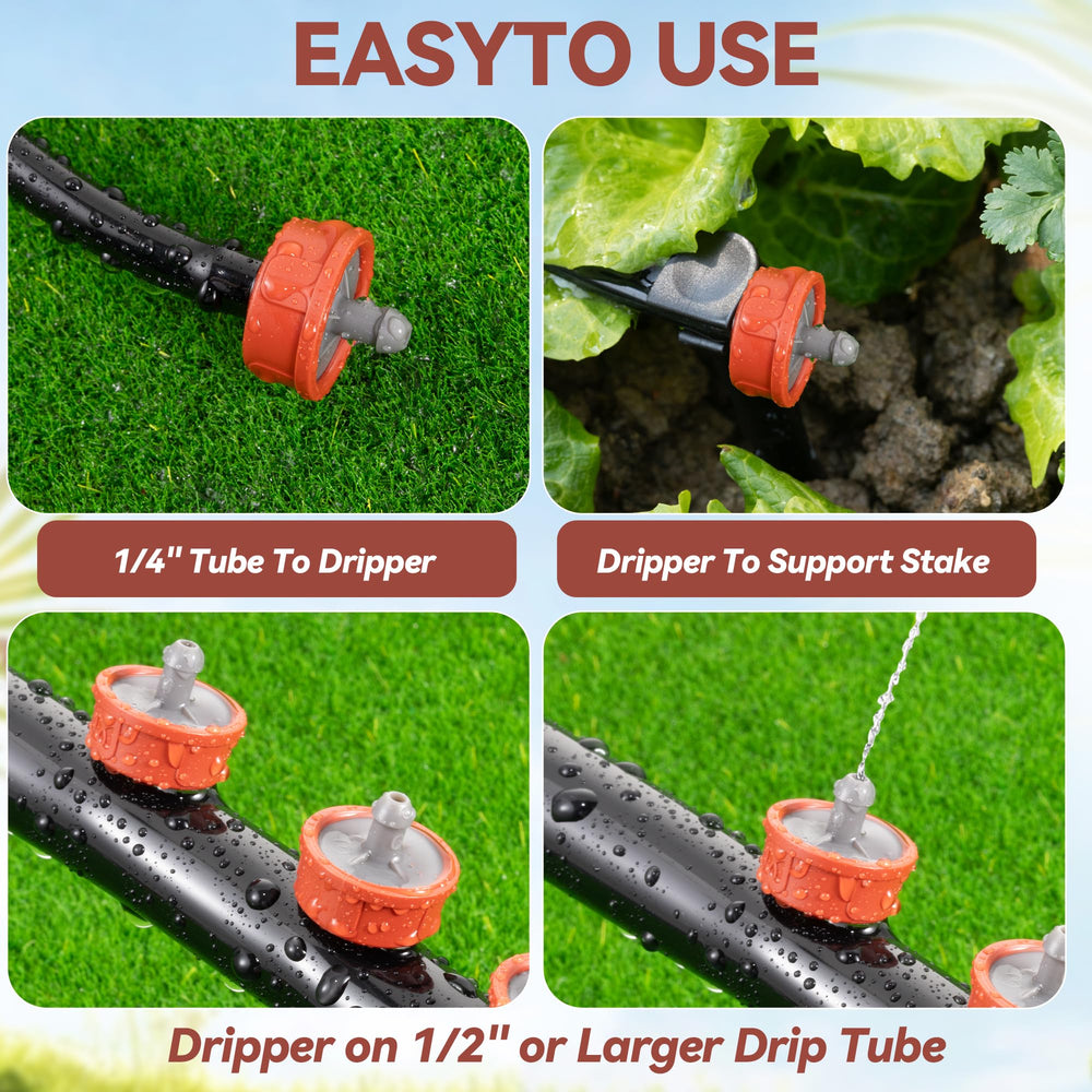 FULAIERGD drippers used in a garden setting