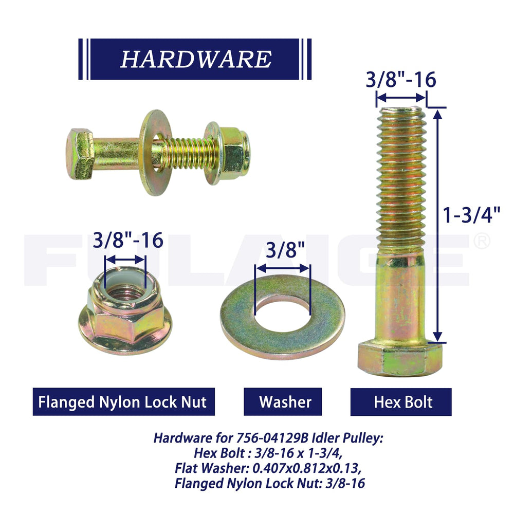 FULAIGE idler pulley packaging with model details