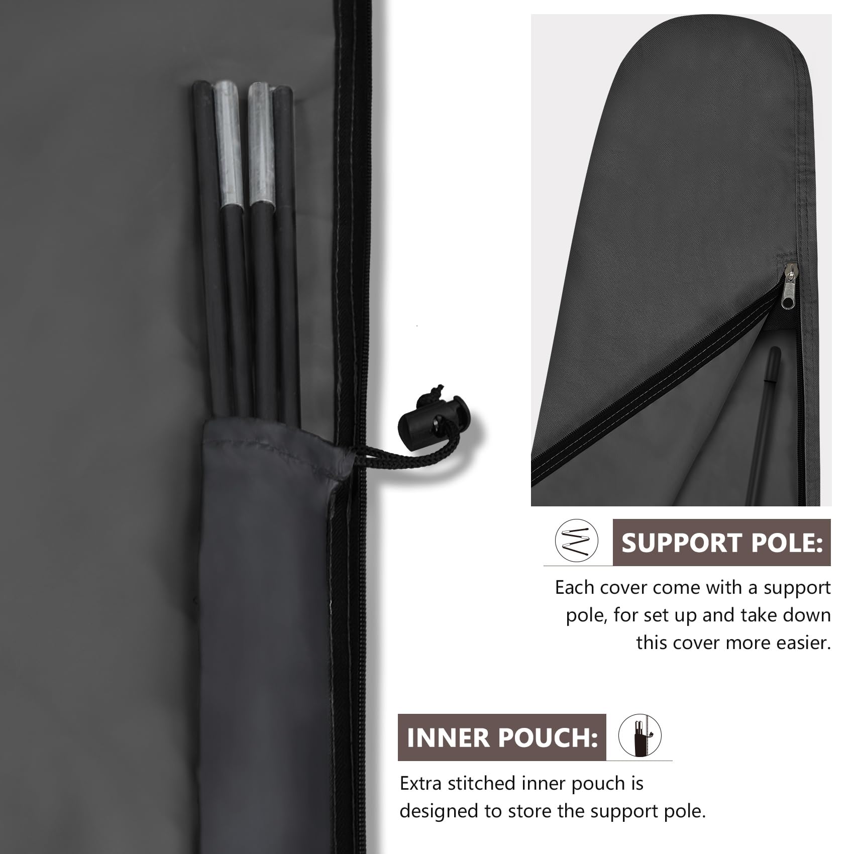 Full coverage design of ULTCOVER Umbrella Cover