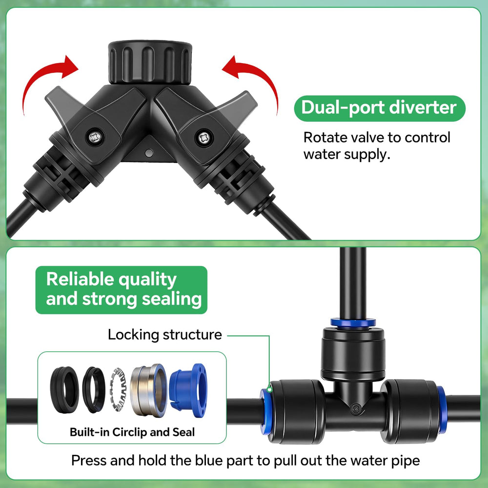 Full set of BUIGNDG drip irrigation components in packaging
