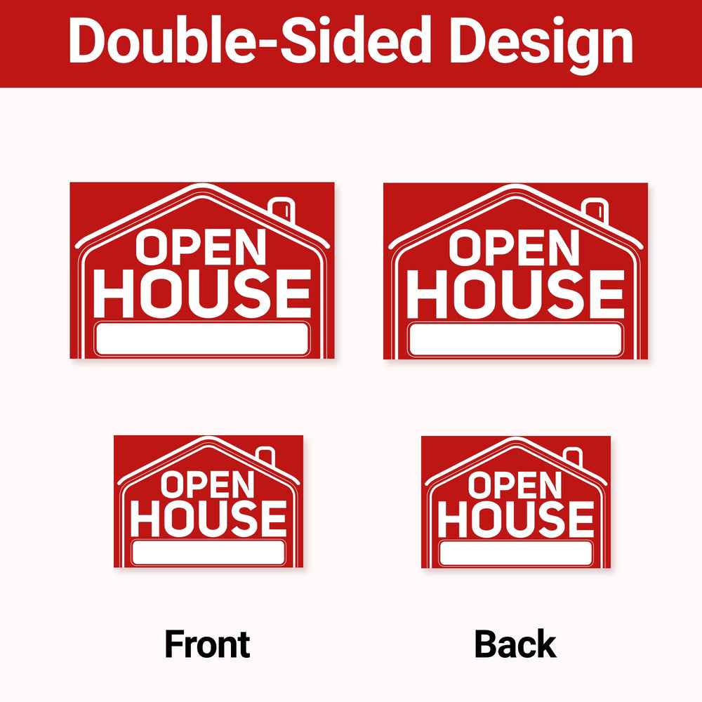 Full set of ComboJoy Open House Signs displayed outdoors