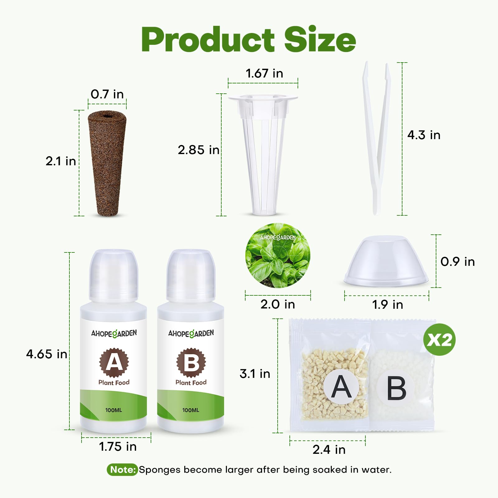 Full view of Ahopegarden Hydroponic Pods Kit packaging