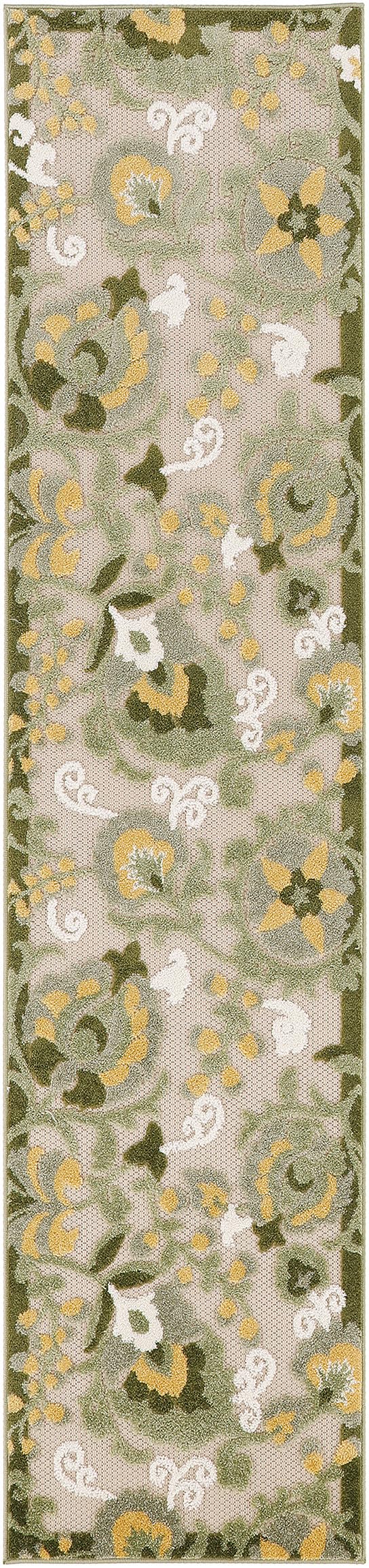 Full view of Nourison Aloha 2'3" x 8' Runner Rug