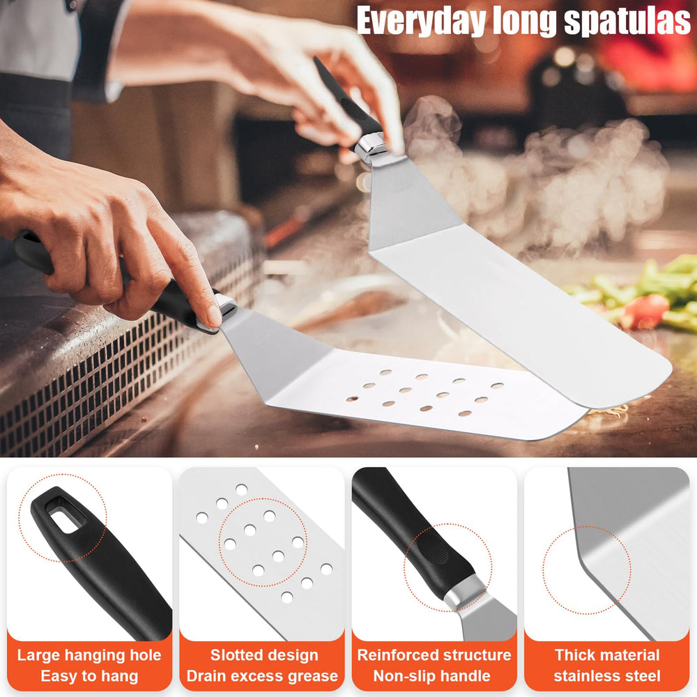 Full view of RINPIR 42pcs Griddle Accessories Kit components