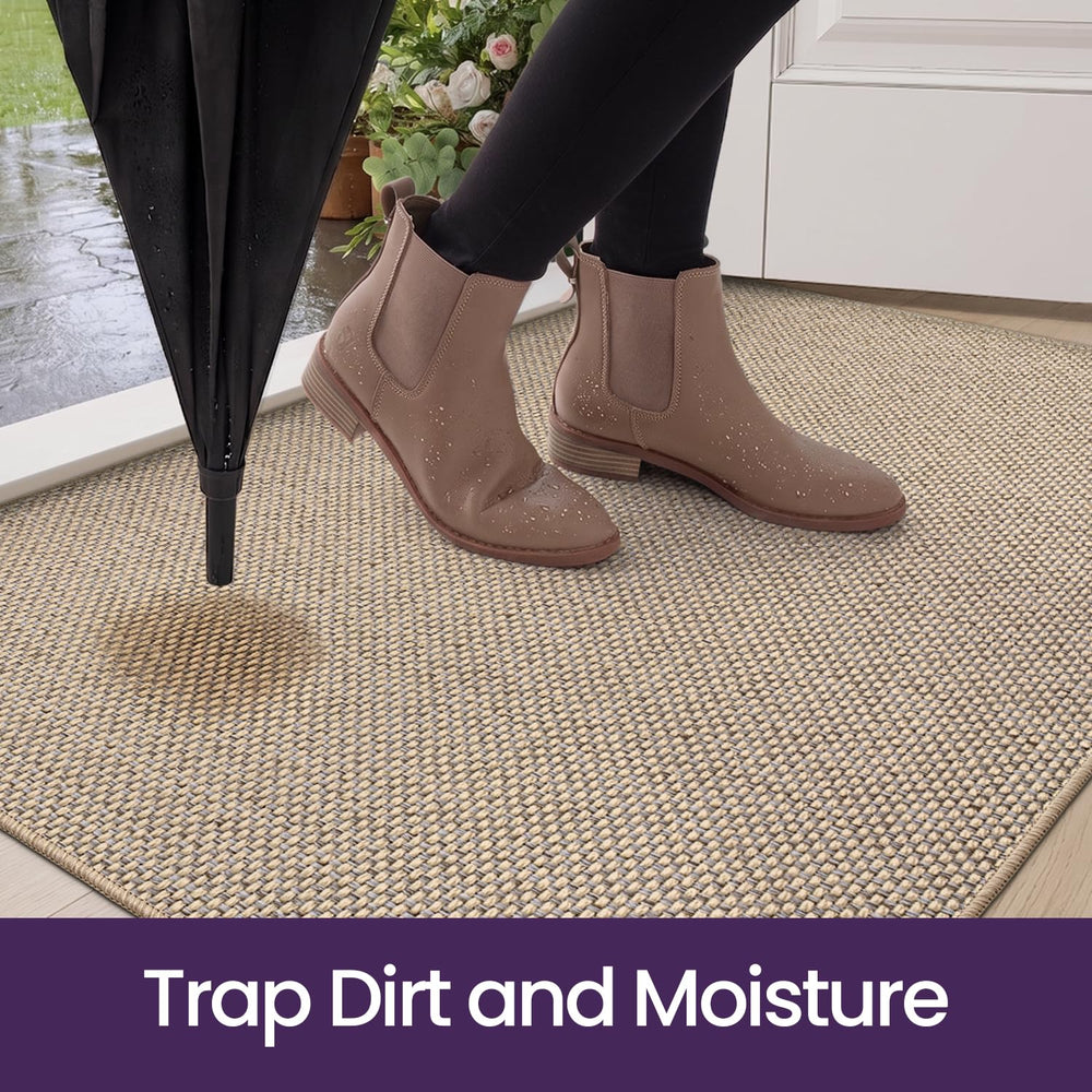 Full view of the DEXI Thin Door Mat in use