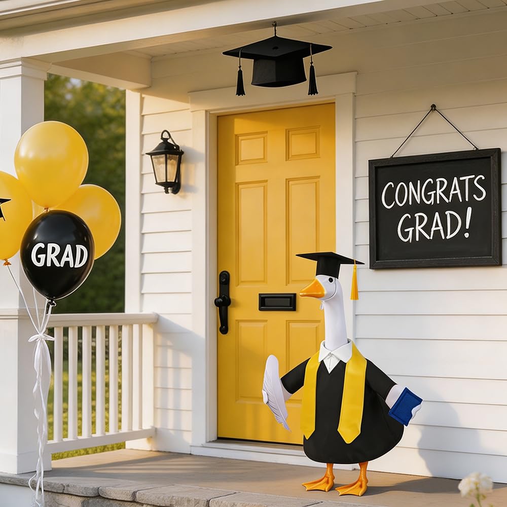 Full view of the Teeanzo Graduation Goose Outfit