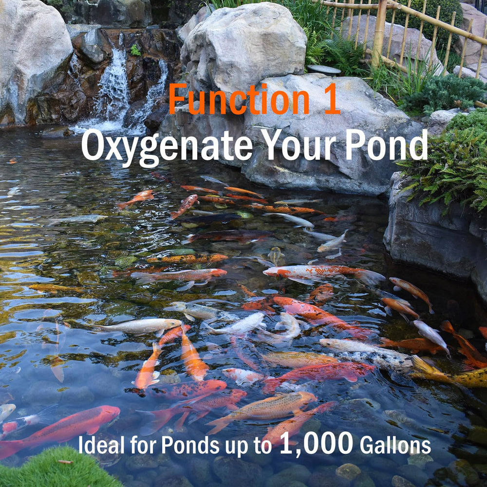 FUMAK Pond Aerator in a serene pond setting