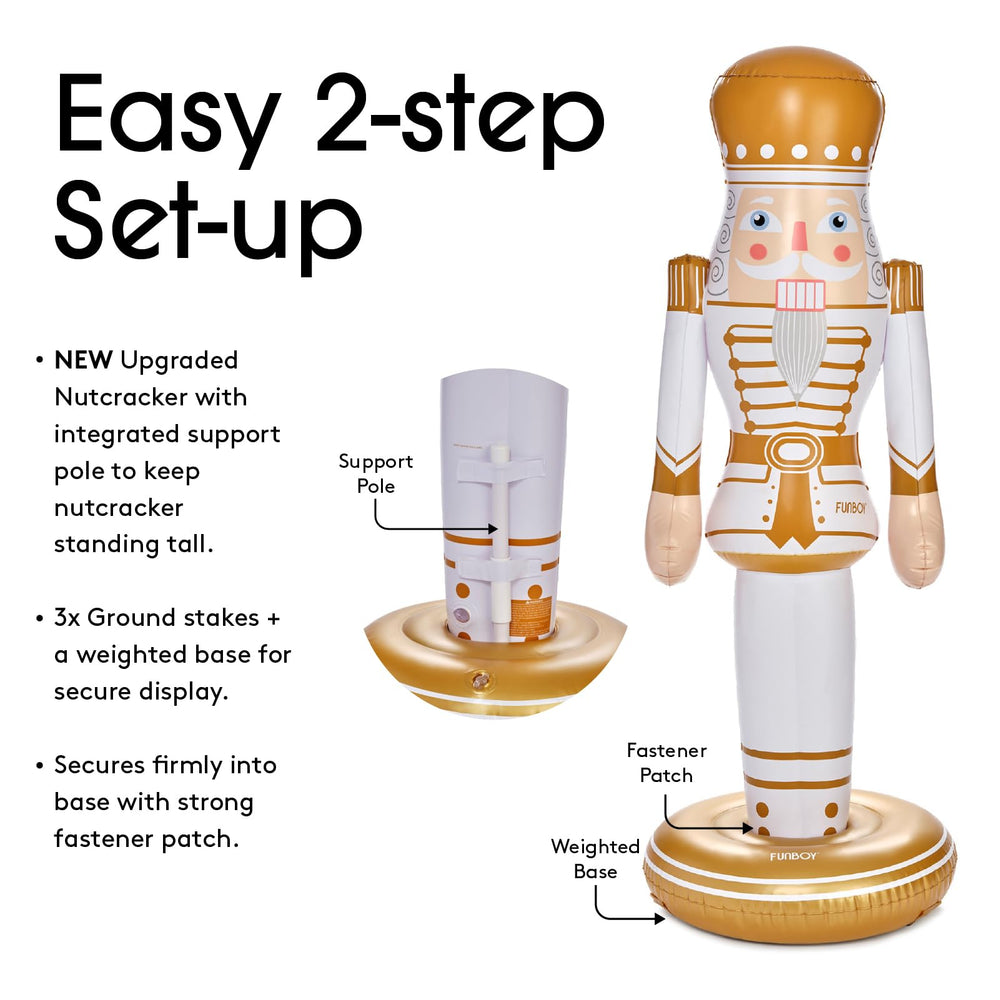 FUNBOY Inflatable Nutcracker deflated for storage