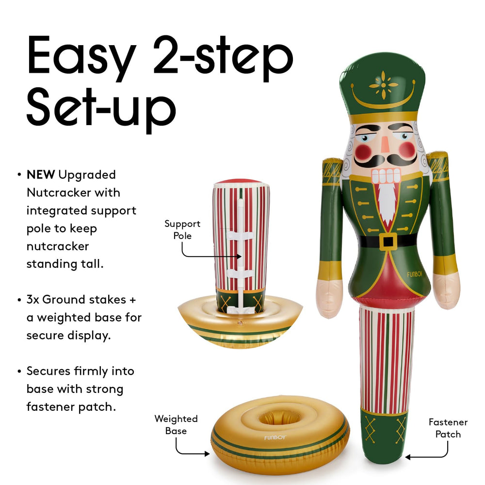 FUNBOY inflatable nutcracker deflated for storage