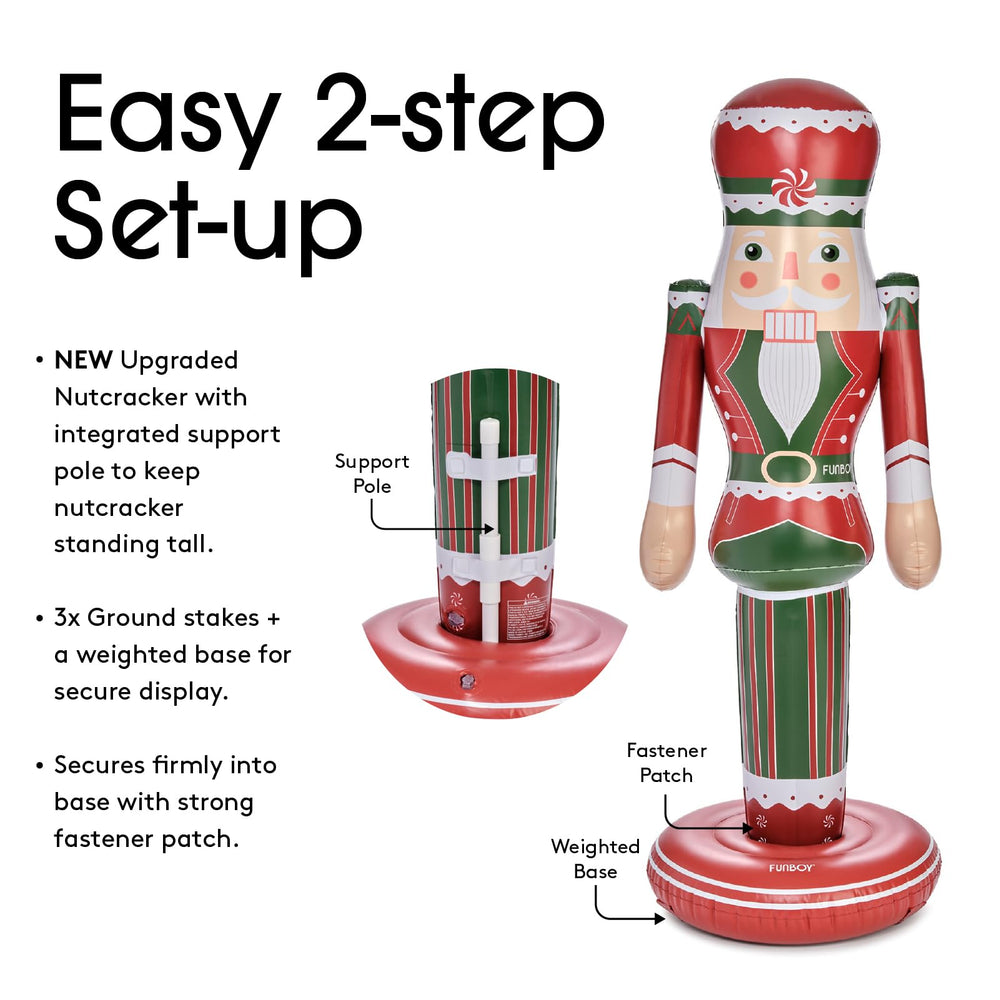 FUNBOY Inflatable Nutcracker deflated for storage