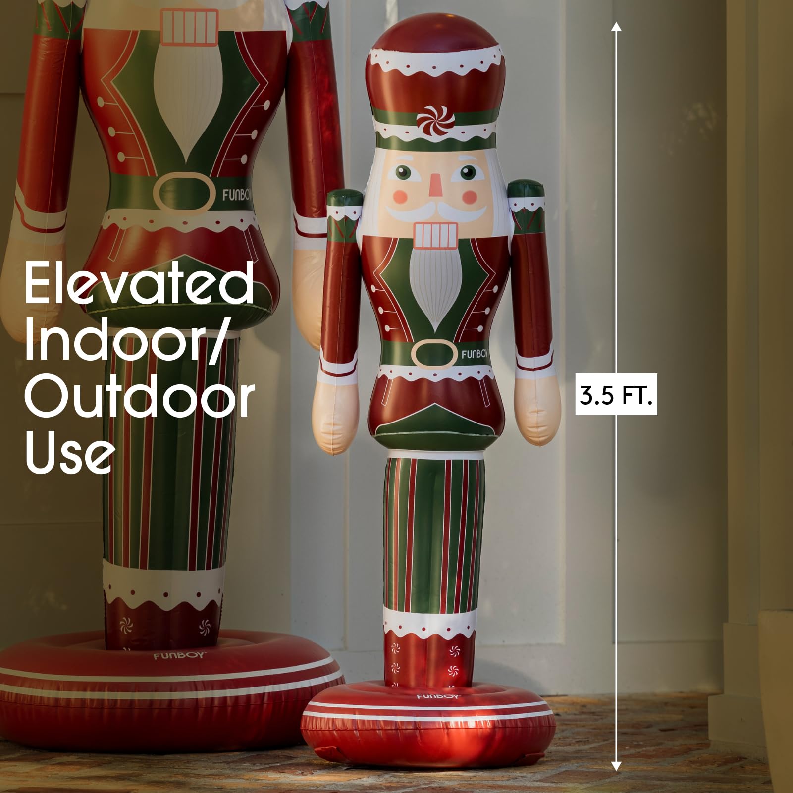 FUNBOY Inflatable Nutcracker in outdoor setting