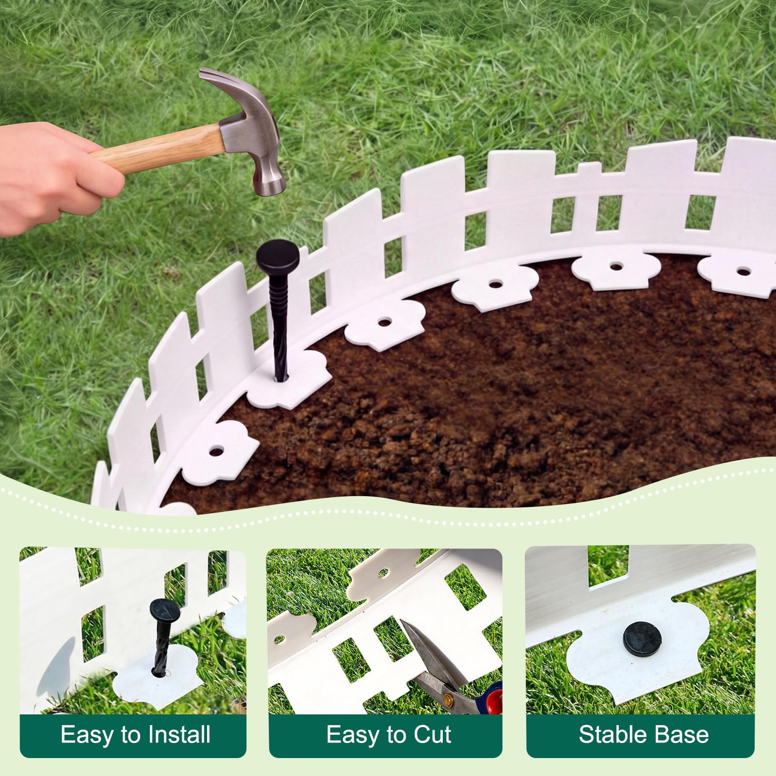 FunFanso landscape edging installed in garden