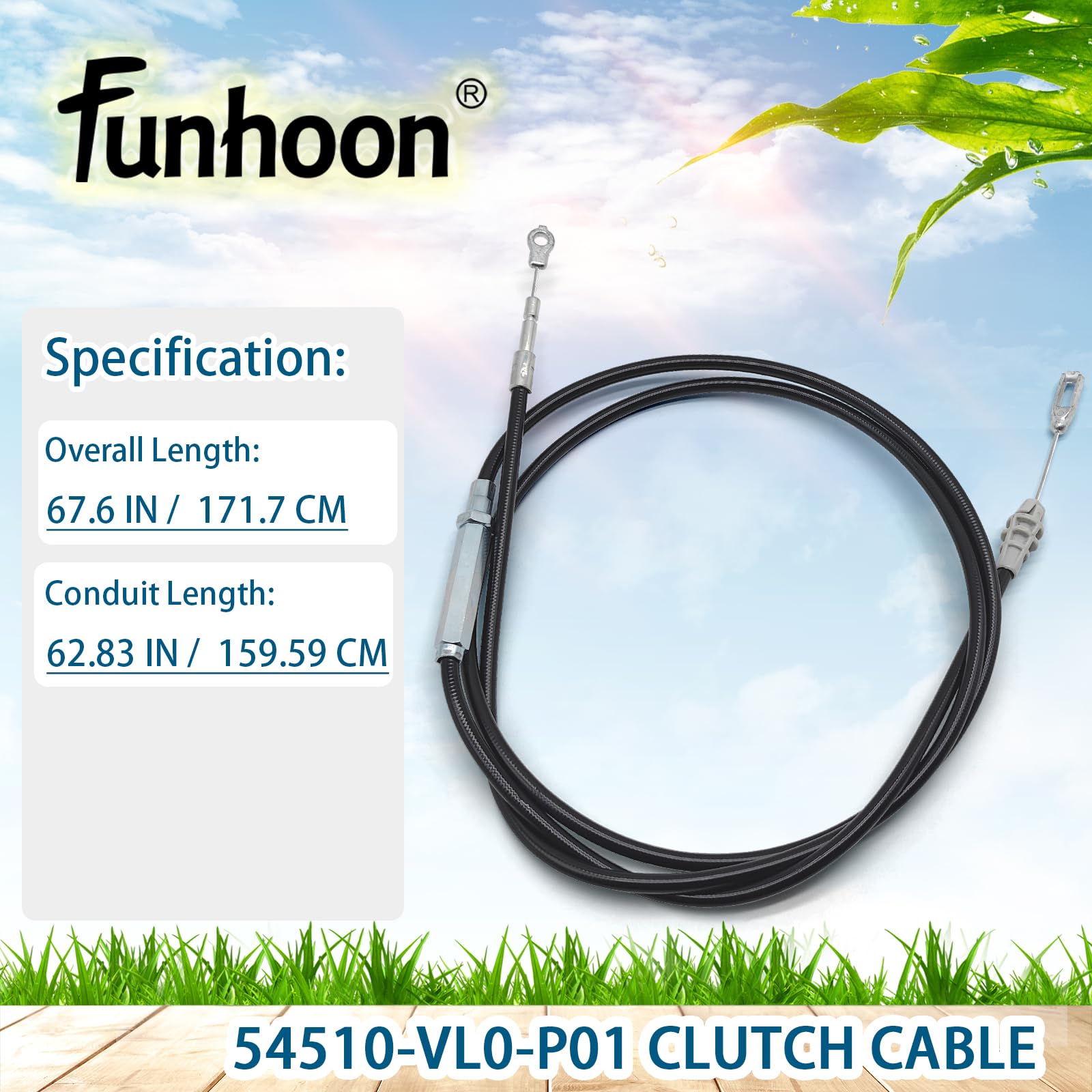 Funhoon Clutch Cable 54510-VL0-P01 side view
