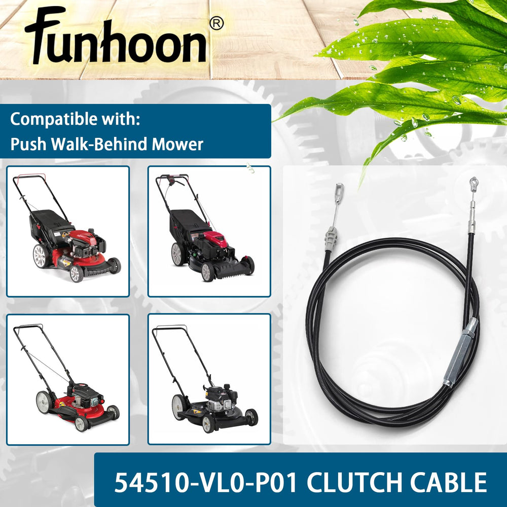 Funhoon Clutch Cable installed in Honda mower