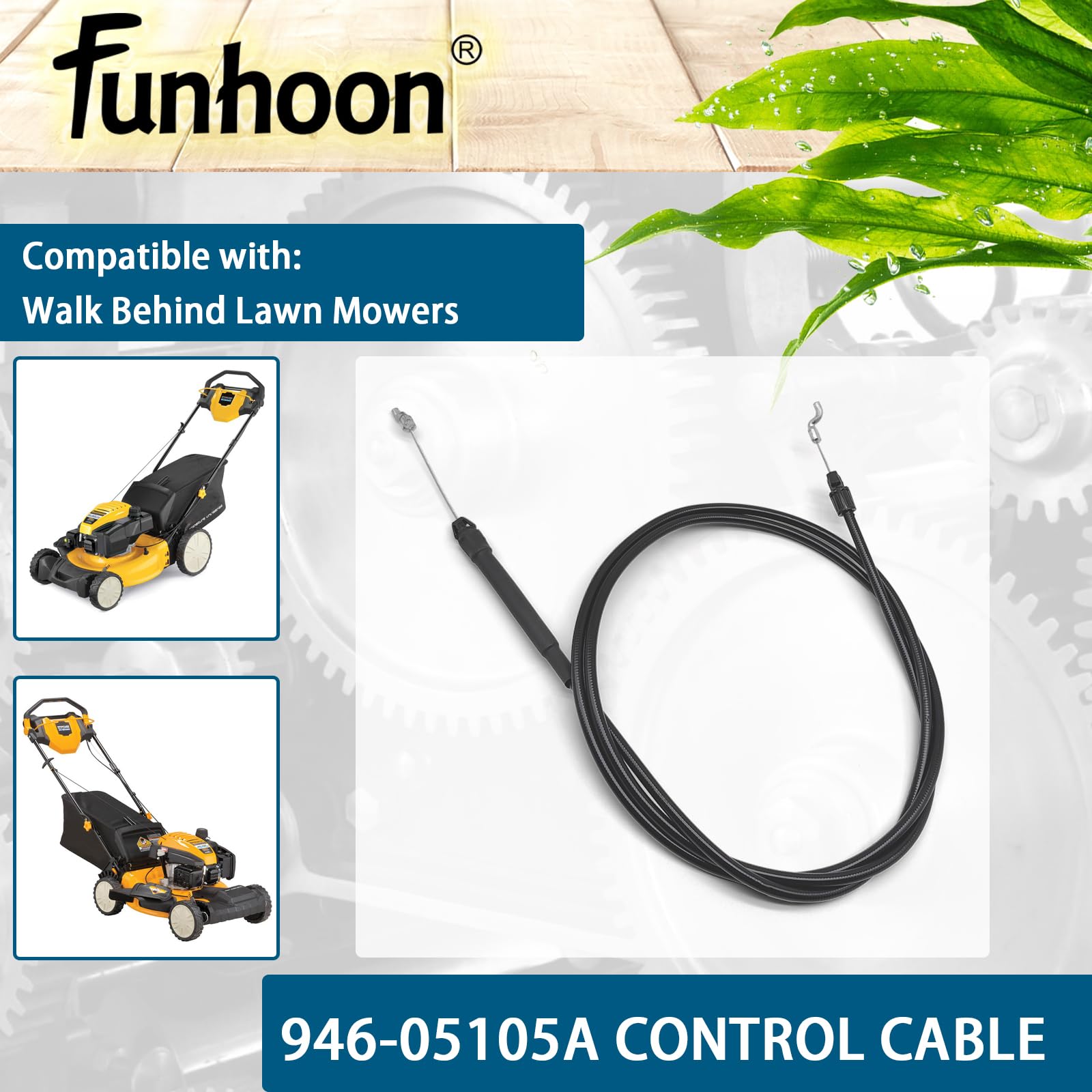 Funhoon Clutch Control Cable for Cub Cadet mower models