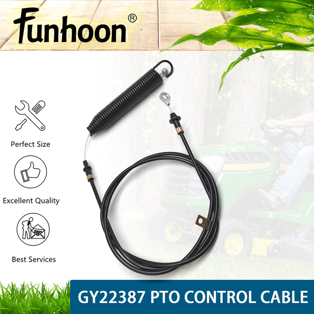 Funhoon GY22387 PTO Control Cable black casing