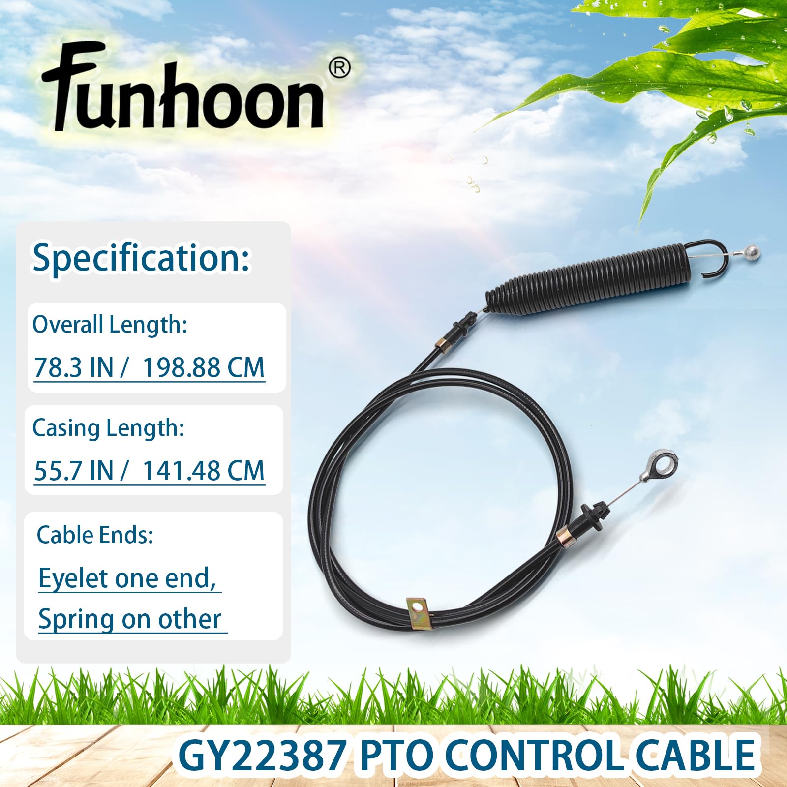 Funhoon GY22387 PTO Control Cable packaging