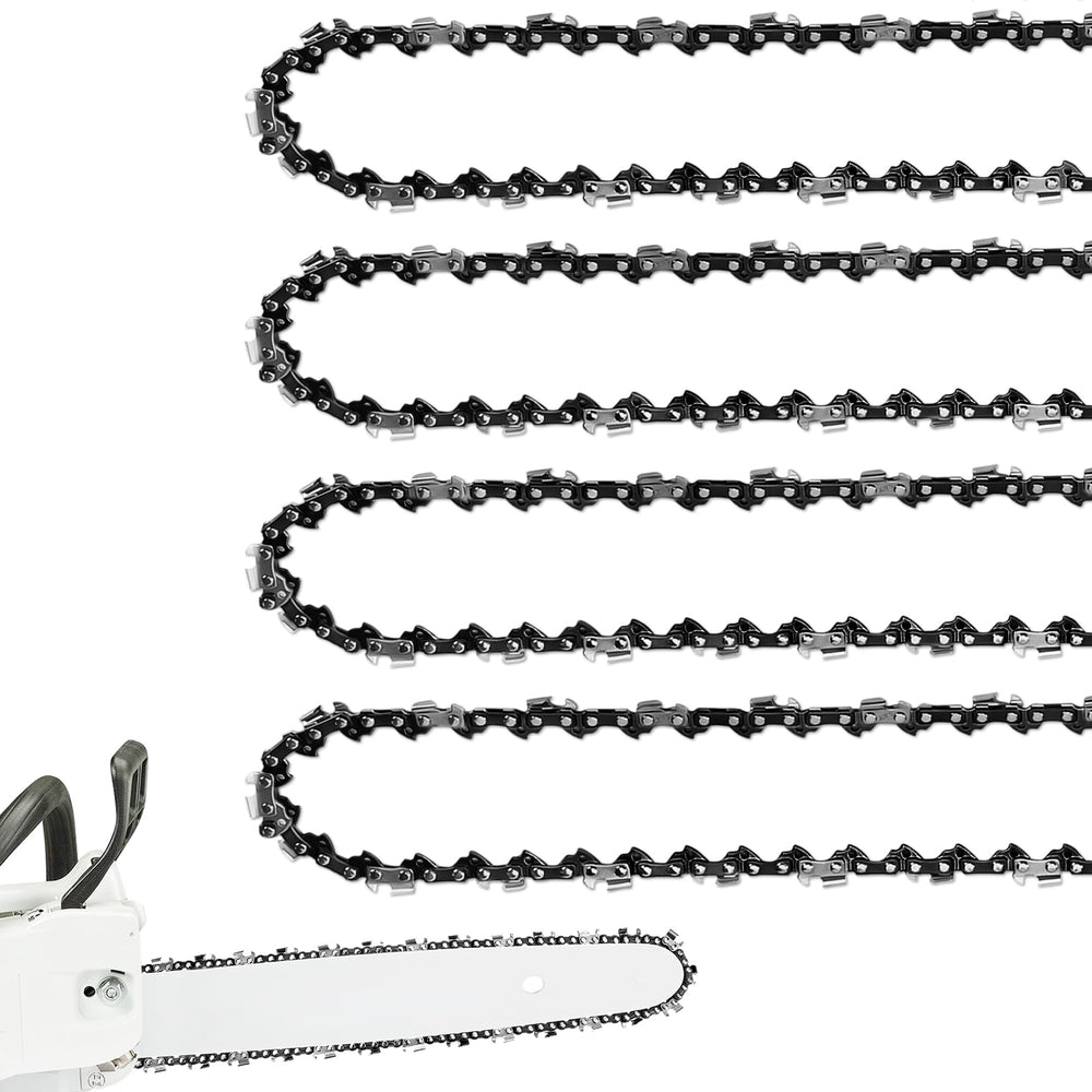 FUNKYWOO 4 Pack Chainsaw Chain for 20 Inch Bar front view