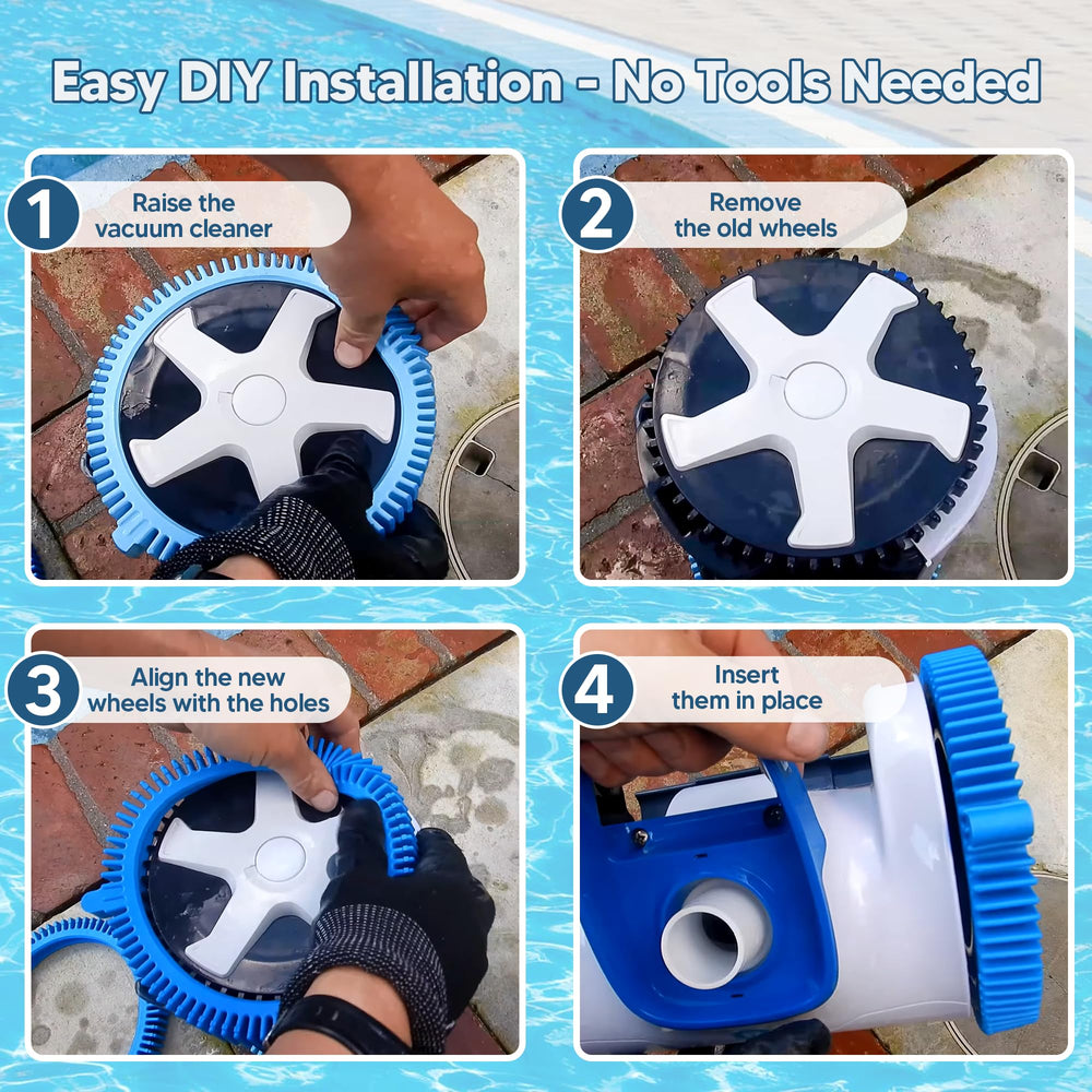 Funmit blue front tire replacement pack, showing packaging