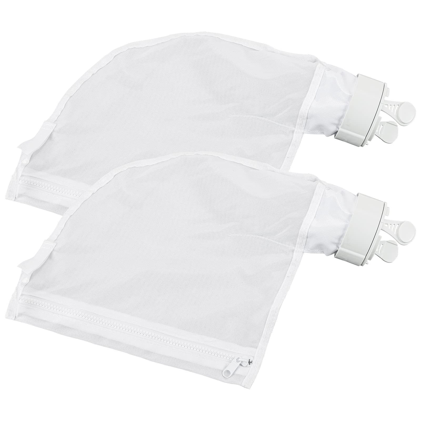 Funmit Pool Spa Zippered Bags for Polaris 280 and 480, white color