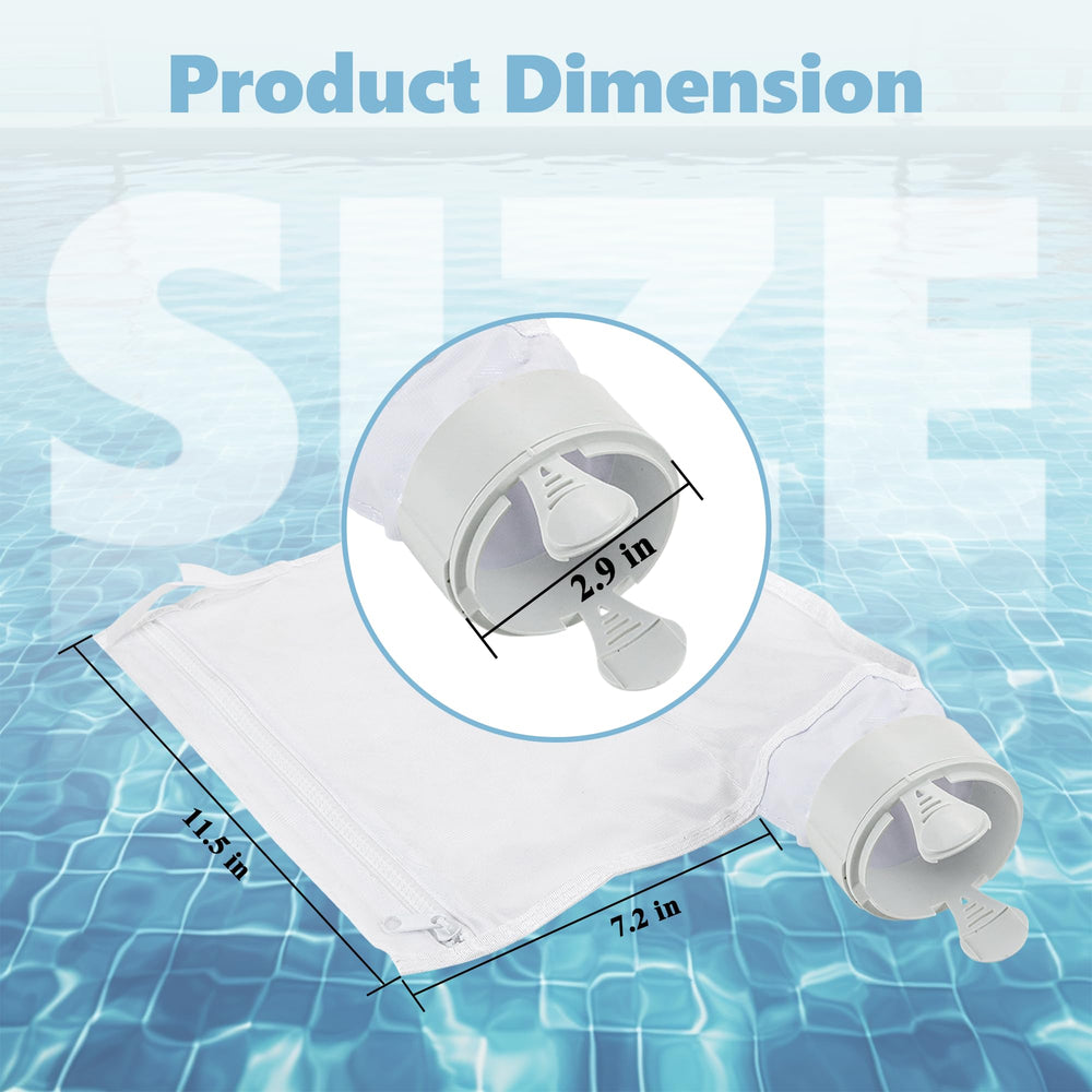 Funmit zippered bags for Polaris pool cleaner, side view