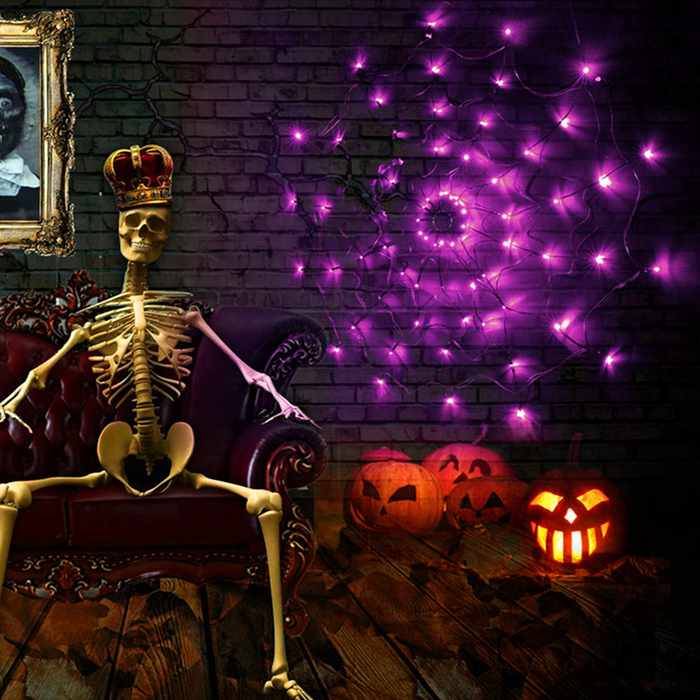 FUNPENY Halloween Spider Web Lights packaging