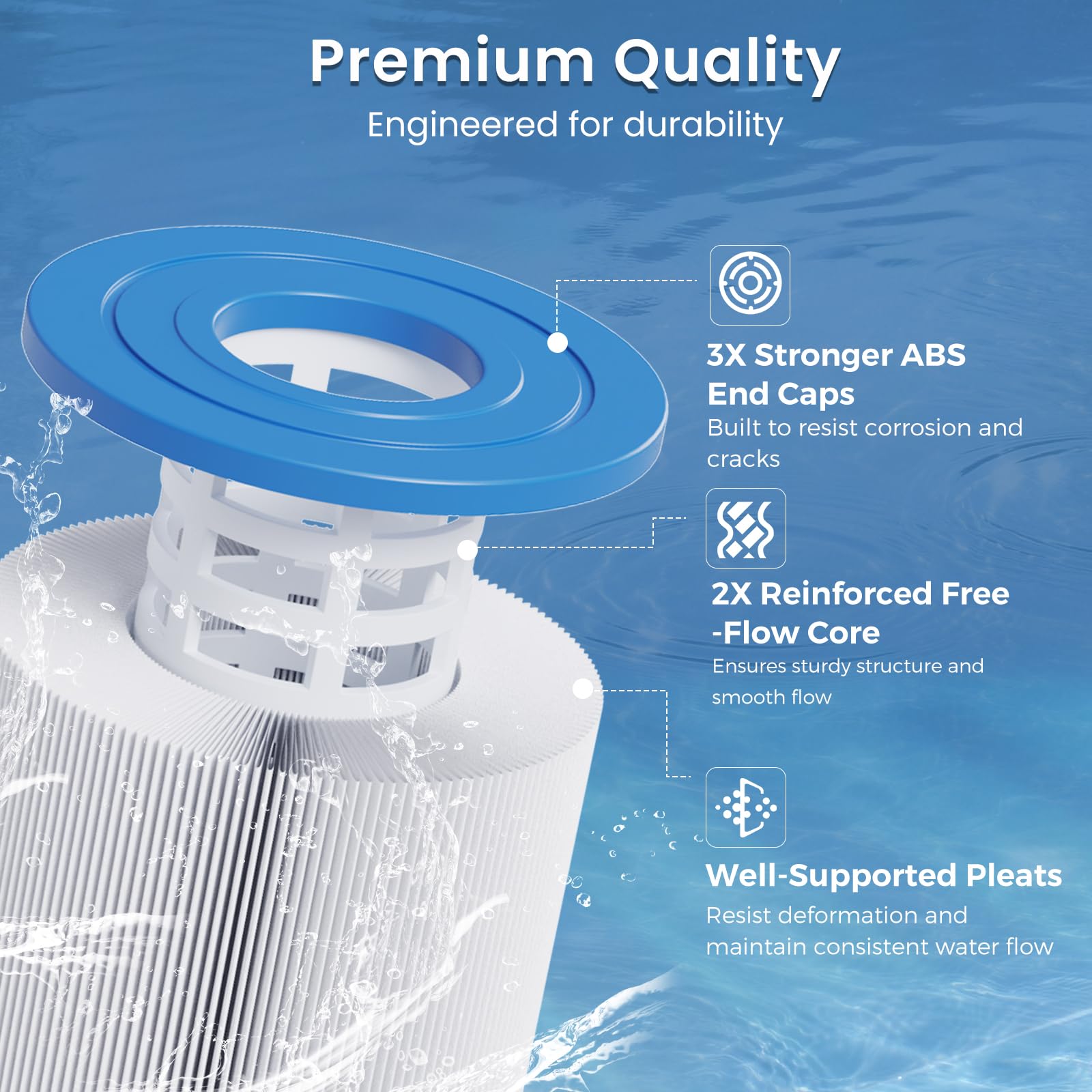 Future Way Pool Filter Cartridge cleaning demonstration with pressure washer