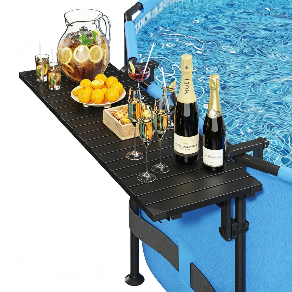Future Way Poolside Bar front view with black finish