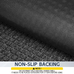Futurwit doormat's rubber backing detail