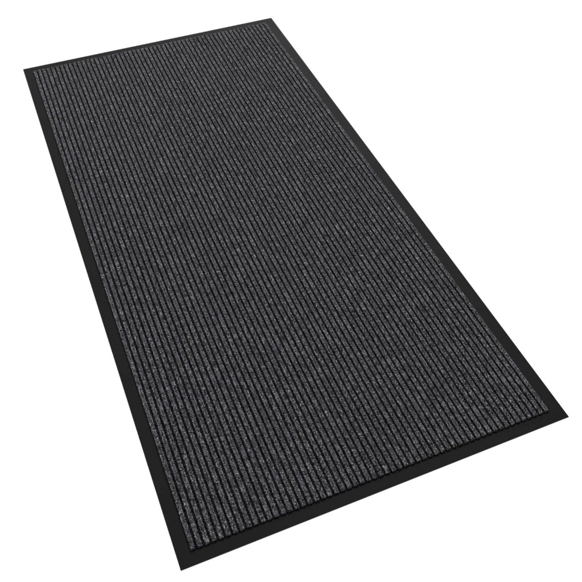 Futurwit Heavy Duty Doormat 48" x 24" in gray stripe pattern