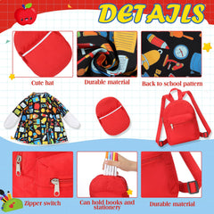 FuWeave Back to School Goose Outfit with accessories laid out on a table