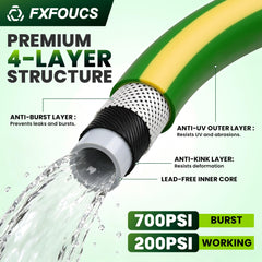 FXFOUCS garden hose attached to outdoor faucet