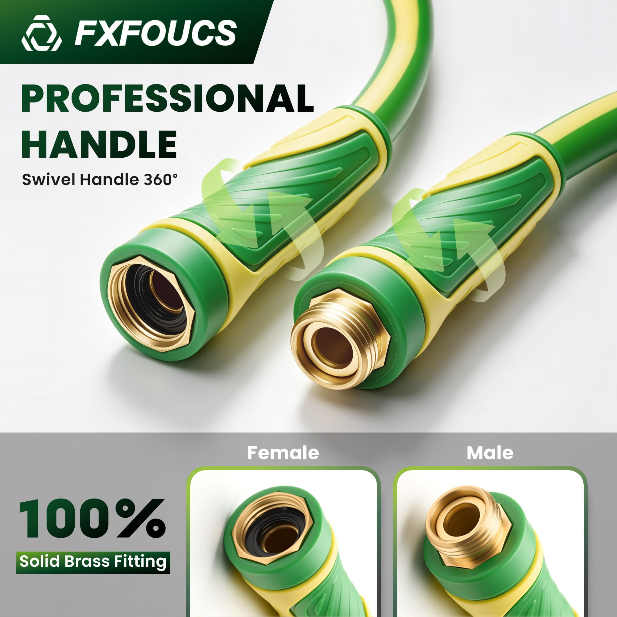 FXFOUCS garden hose in use watering plants