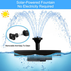 FYDGTPI solar fountain installed in a birdbath