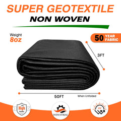 Fysatrix Geotextile Fabric being installed in a garden