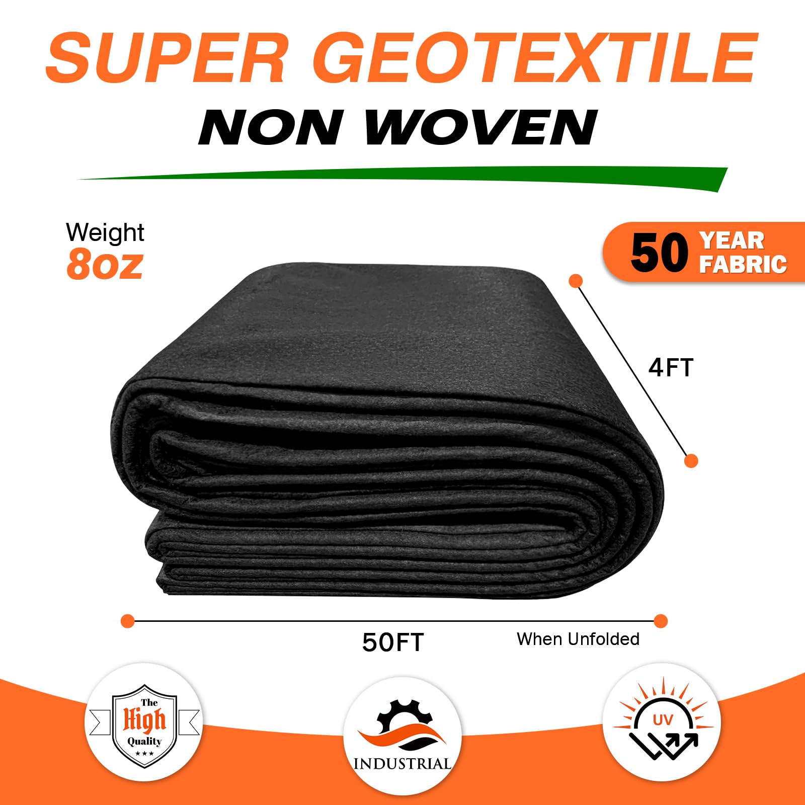 Fysatrix Geotextile Fabric cut to size for landscaping project