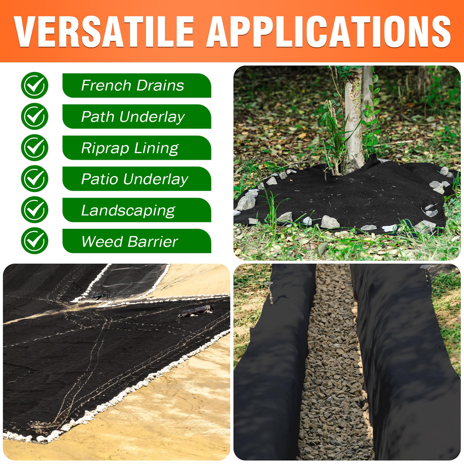 Fysatrix Geotextile Fabric for drainage projects