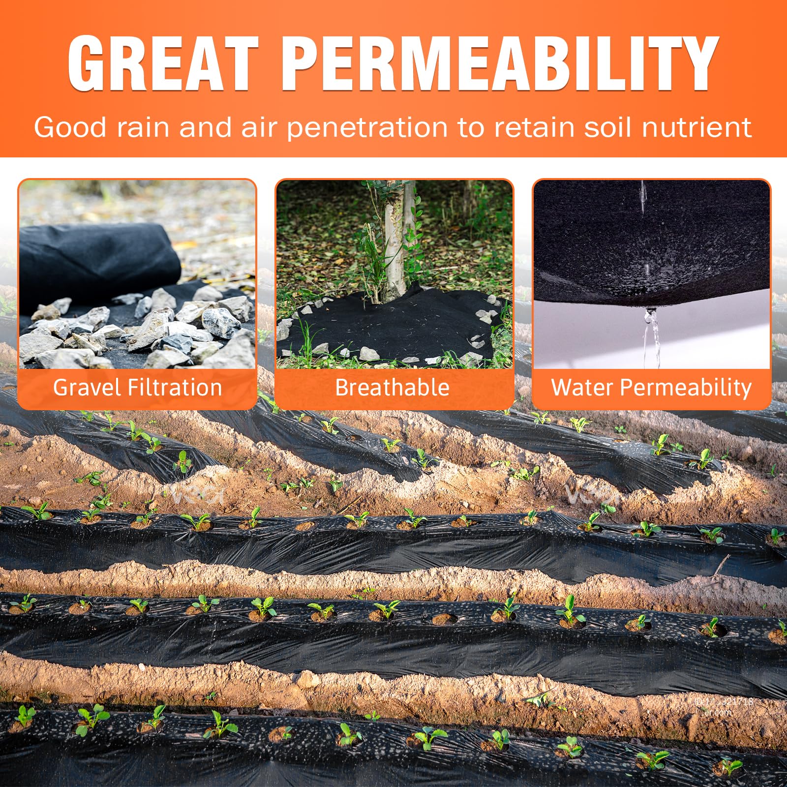 Fysatrix Geotextile Fabric in landscape setting