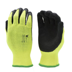 G & F Products Gardening Gloves front view, Green/Black