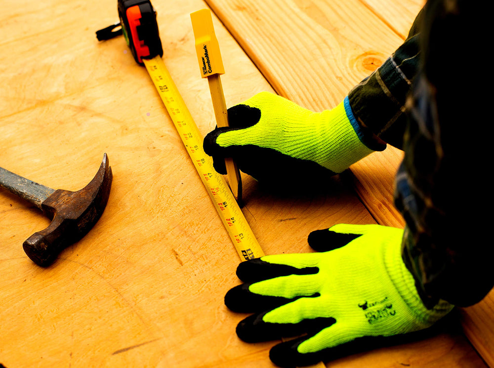 G & F Products Gardening Gloves showing waterproof palm feature